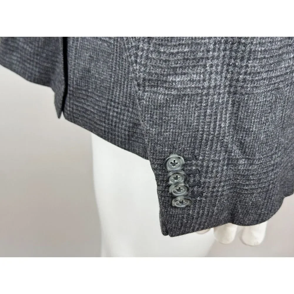 Proper Cloth Bedford Jacket Men 54/3XL? NWOT Gray Glen Plaid Unlined‎ Pockets